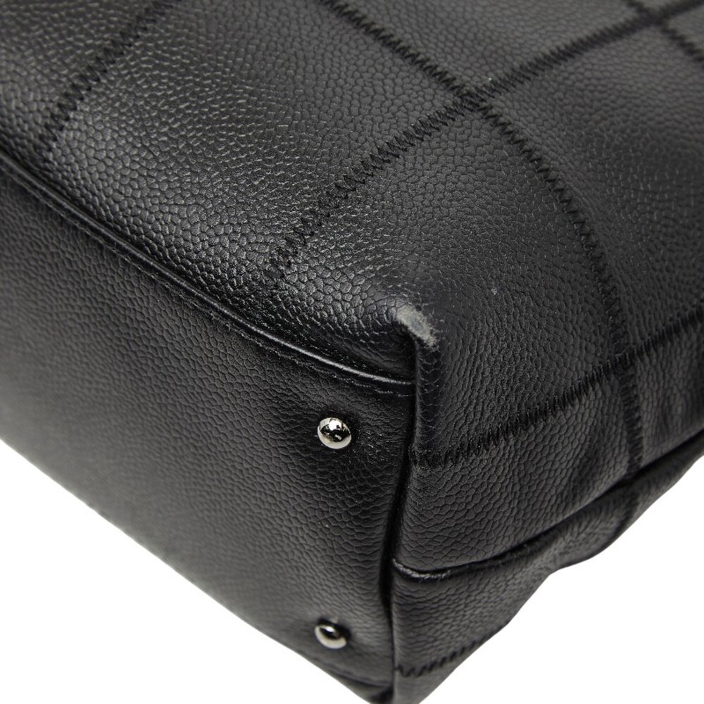 CHANEL Black Caviar Leather Tote Bag - Picture 6 of 11
